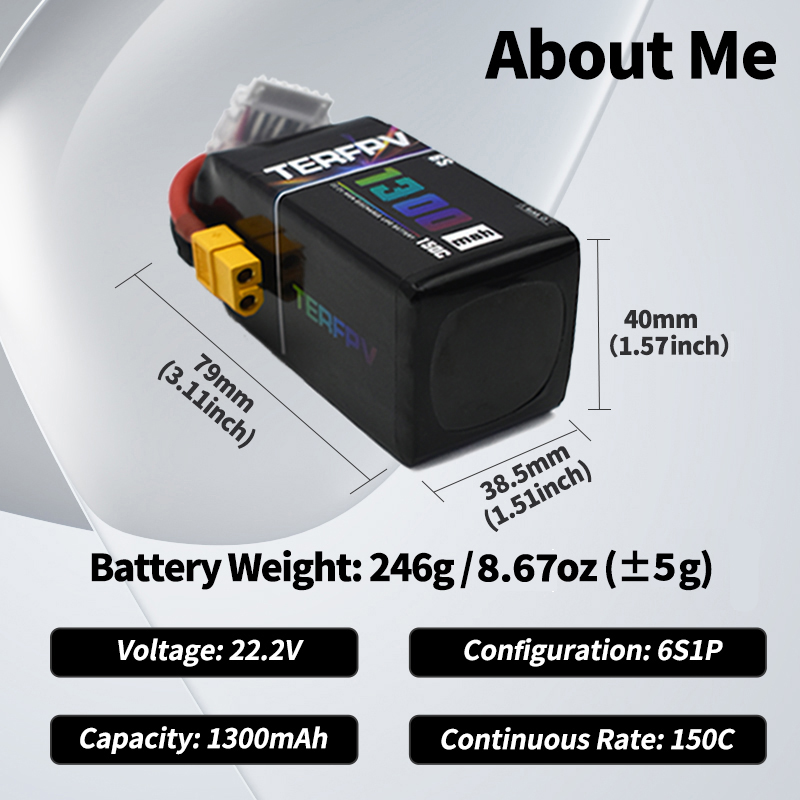 Аккумулятор LiPo TERFPV 6S 22. – обзор и цена Drone Battery 3S